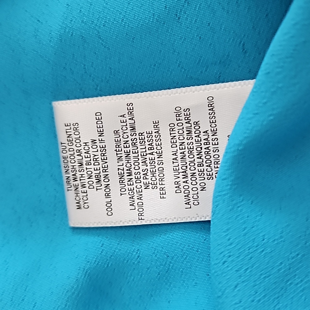 Charles Henry Tie Back Midi Dress Preppy Color Aqua, NWOT, Size Small - Picture 12 of 13